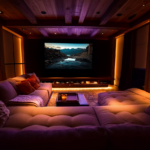 15 Cozy Home Theater Design with Ambient Lighting