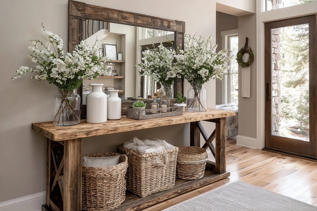 27 Stunning Entryway Decor Ideas to Transform Your Foyer into a Rustic Retreat