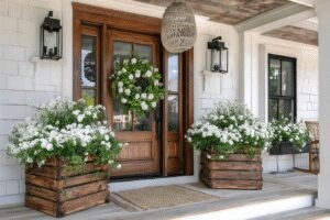 29 Charming Outdoor Decor Ideas for a Dreamy Farmhouse-Style Summer Porch