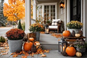 25 Enchanting Front Porch Fall Decor Ideas to Create a Cozy Autumn Retreat