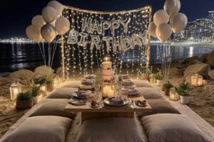 25 Enchanting Beach Birthday Decor Ideas for a Magical Night Celebration