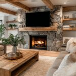 27 Cozy Mountain Modern Farmhouse Living Room Ideas to Elevate Your Cabin Interior Design