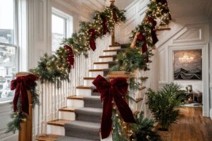 25 Stunning Staircase Decor Ideas for a Magical Holiday Transformation