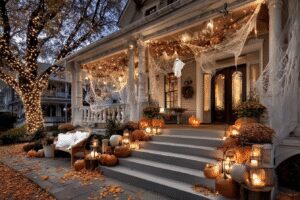 27 Enchanting Elegant Halloween Porch Decor Ideas to Inspire Your Spooky Style