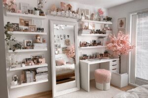 27 Aesthetic Room Ideas for DIY Teen Bedroom Makeover Transform Your Space with Chic Pink Accents and Stylish Details