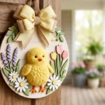 Hello Spring Chick Door Hanger Ideas  Best Spring Door Hangers for Your Home Decor