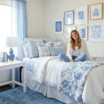 Inspiring Blue and White Dorm Room Ideas for Stylish College Dorm Decor Essentials