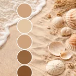 Coastal Sands Color Palette Warm Beach Tones Inspired by a Beautiful Sand Color Palette