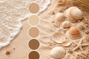Coastal Sands Color Palette Warm Beach Tones Inspired by a Beautiful Sand Color Palette