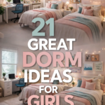 21 Aesthetic College Dorm Room Ideas for Girls  Cozy Bedroom Decor  Organization