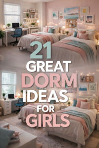 21 Aesthetic College Dorm Room Ideas for Girls  Cozy Bedroom Decor  Organization