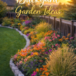 Stunning Summer Flower Bed Ideas for Backyards with Stone Edging and Perennials