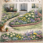 Cat-Safe Cottage Garden Plan for Zone 6A Clay Soil Pet-Friendly Flower Bed Design