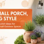 Small Porch Decorating Ideas Maximize Space with Potted Lavender and Herbs